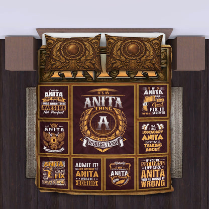 ANITA Limited Edition Personalized Bedding Set 13K1-BS3