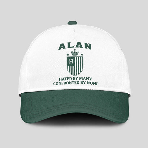 Hated By Many Confronted By None Luxury Logo Cap ALAN 13K1 C41PF