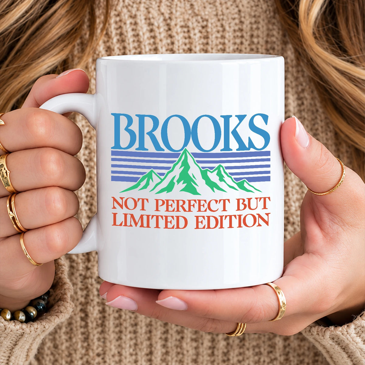 Not Perfect But Limited Eidition Retro Mountain Mug BROOKS 13K1 MG29
