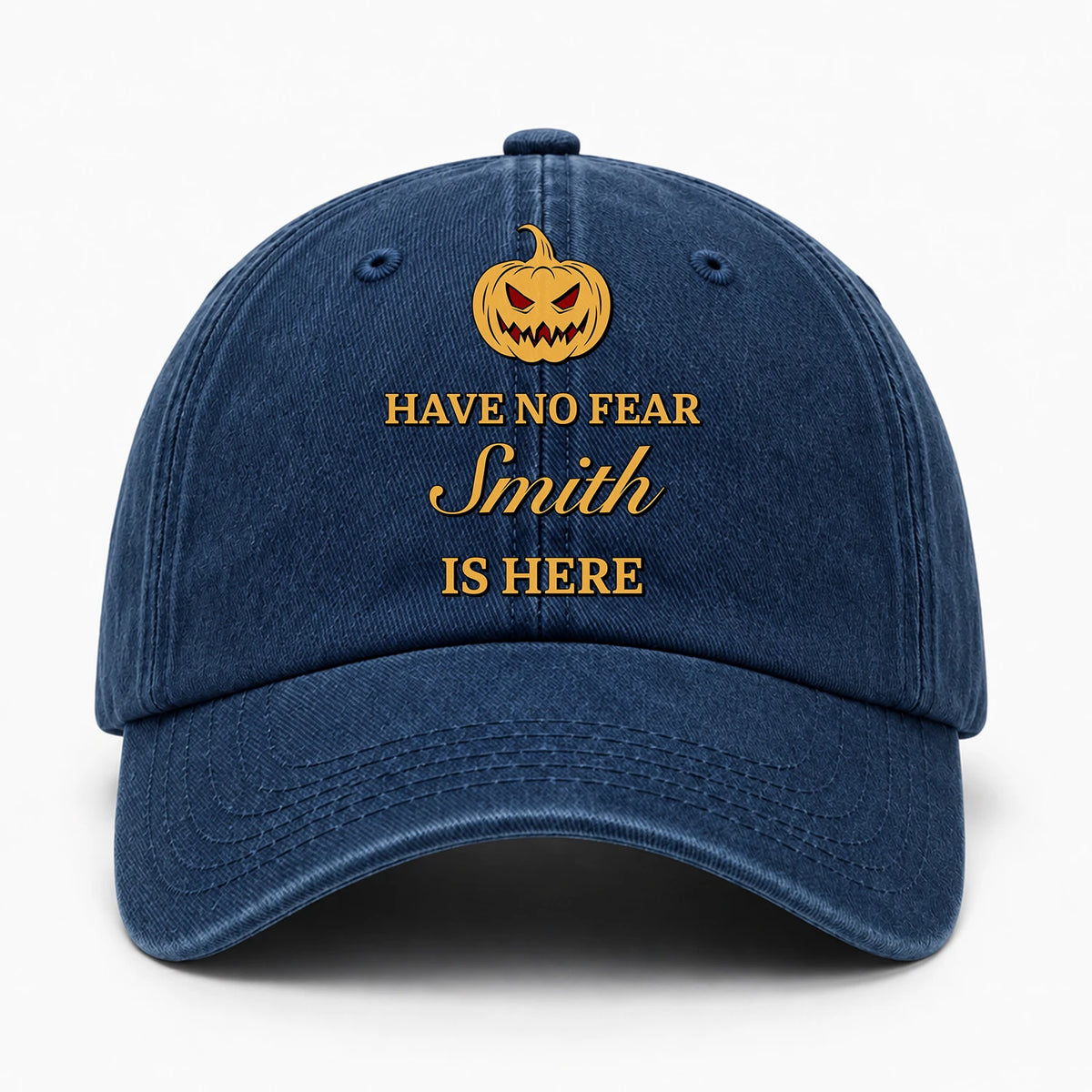 Have No Fear Your Name Is Here Jack O' Lantern Washed Cap SMITH 13K1 C165PF