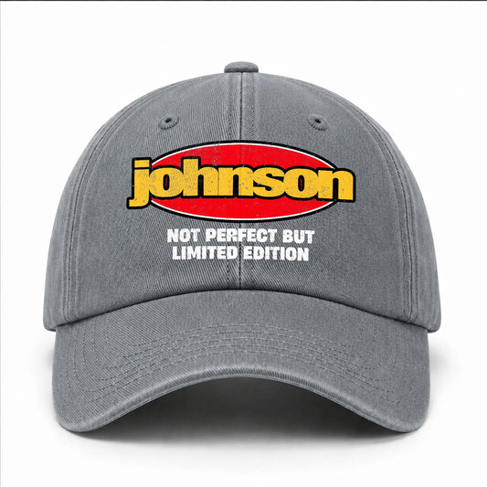 Your Name Not Perfect But Limited Edition Red Logo Washed Cap JOHNSON 13K1 C84PF