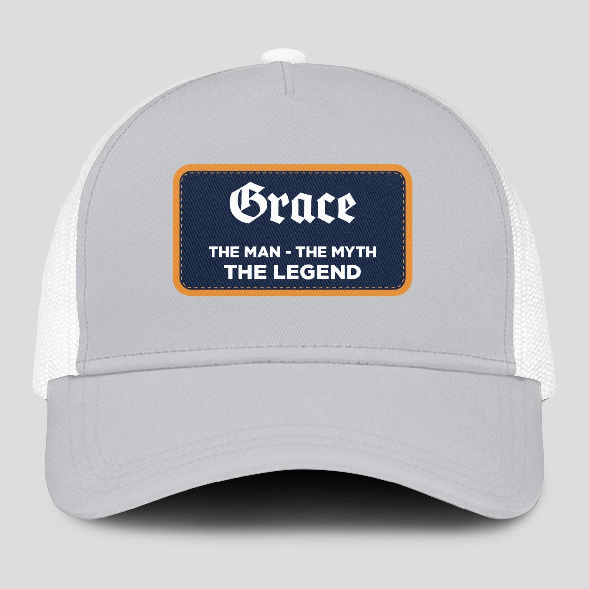 The Man The Myth The Legend Gray Mesh Cap GRACE 13K1 C204PF