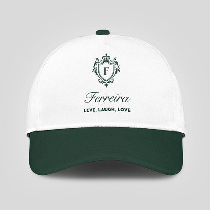 Live Laugh Love Elegant Blue And White Cap FERREIRA 13K1 C90PF