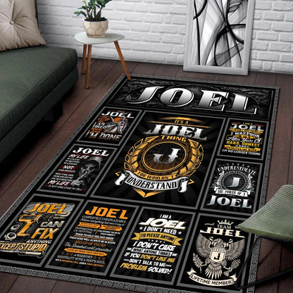 JOEL Personalized Sponge Floor Mat – Custom Printed Home Decor 13K1-AR2