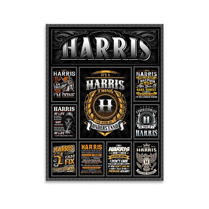 HARRIS Personalized Sponge Floor Mat – Custom Printed Home Decor 13K1-AR2