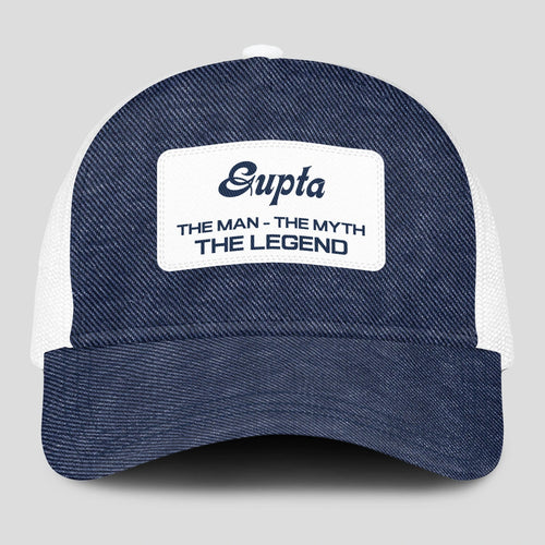 The Man The Myth The Legend Blue Denim Mesh Cap GUPTA 13K1 C194PF