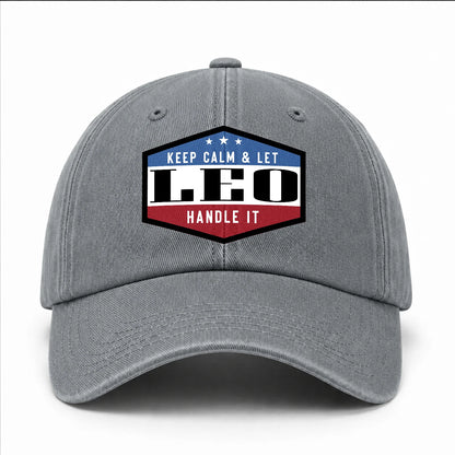 Keep Calm & Let Your Name Handle It Washed Cap LEO 13K1 C87PF