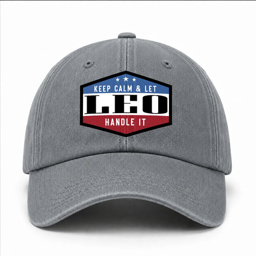 Keep Calm & Let Your Name Handle It Washed Cap LEO 13K1 C87PF