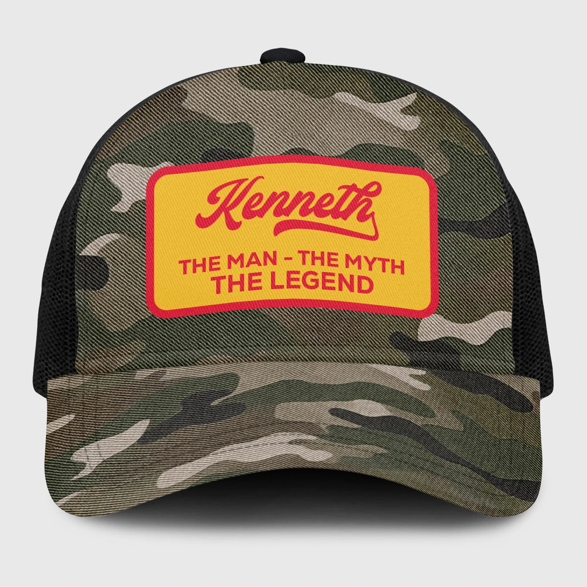 The Man The Myth The Legend Camo Vintage Mesh Cap KENNETH 13K1 C191PF