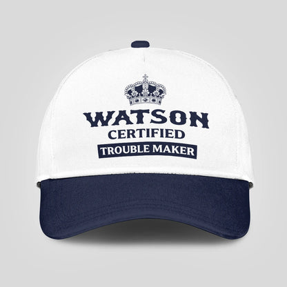Certified Your Name Trouble Maker Washed Cap WATSON 13K1 C148PF