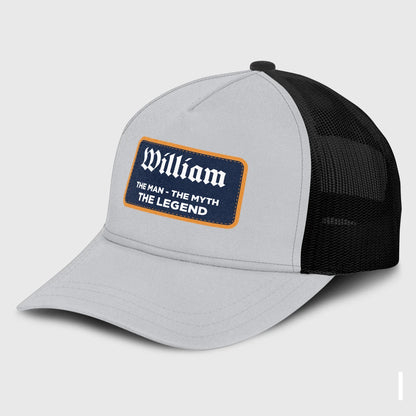 The Man The Myth The Legend Gray Mesh Cap WILLIAM 13K1 C204PF