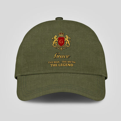 The Man The Myth The Legend Royal Olive Cap GRACE 13K1 C92PF