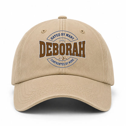 Hated By Many Confronted By None Washed Cap DEBORAH 13K1 C36PF