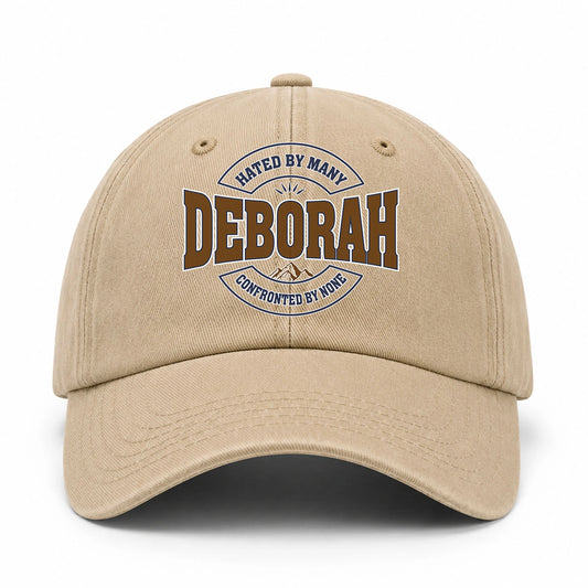 Hated By Many Confronted By None Washed Cap DEBORAH 13K1 C36PF