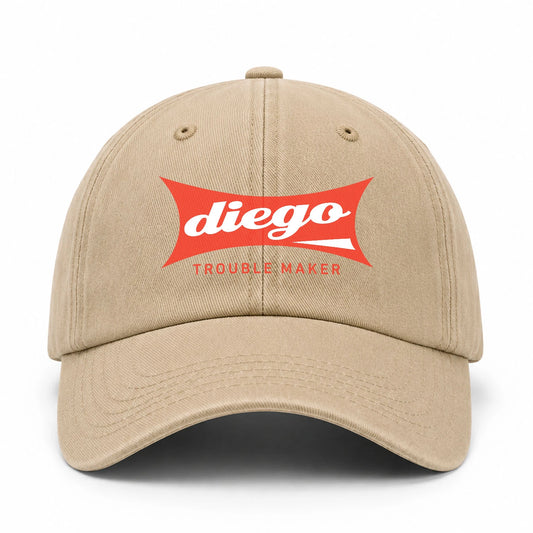 Trouble Maker Red Logo Washed Cap DIEGO 13K1 C78PF