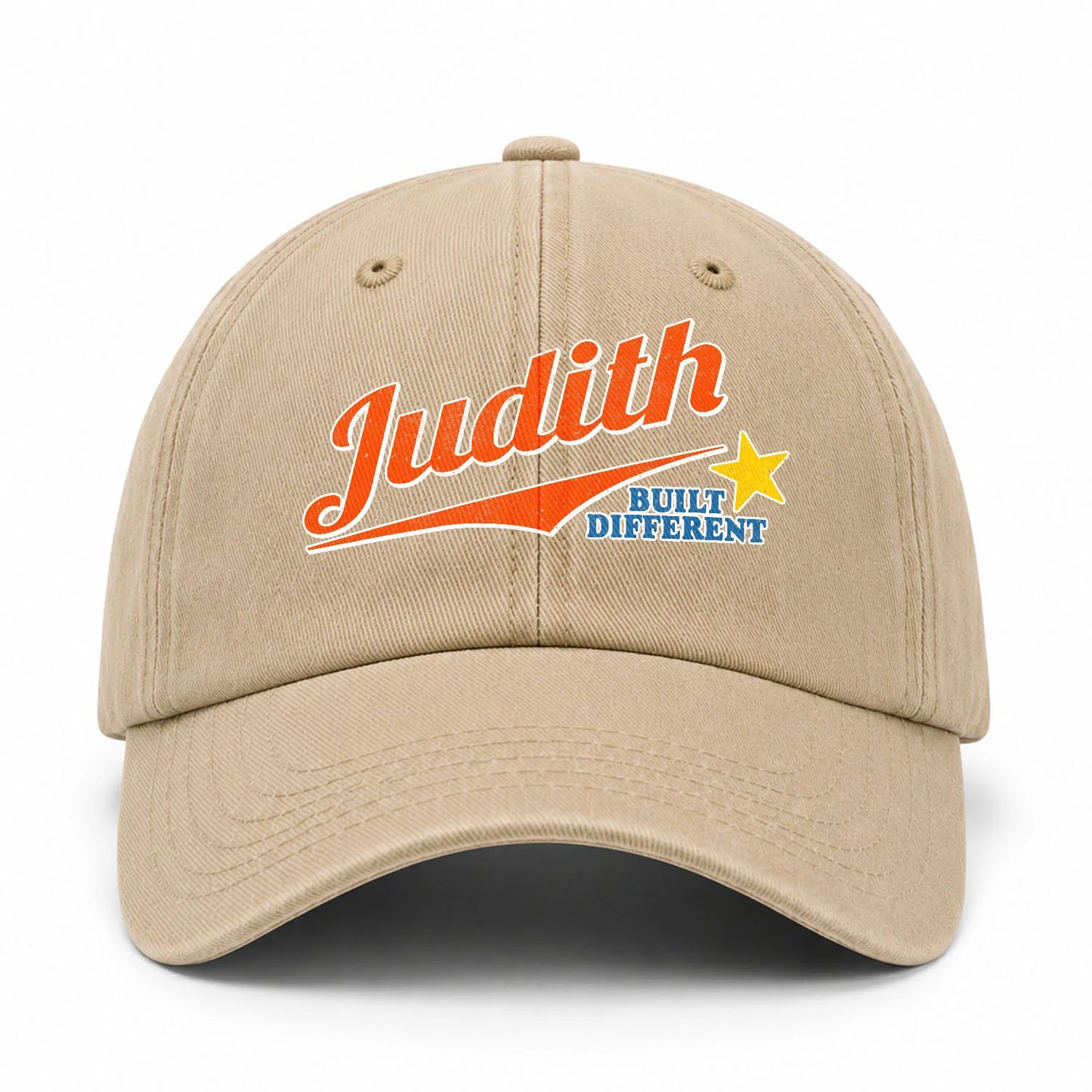 Your Name Built Different Logo Washed Cap JUDITH 13K1 C56PF
