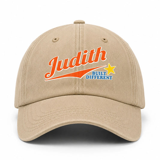 Your Name Built Different Logo Washed Cap JUDITH 13K1 C56PF