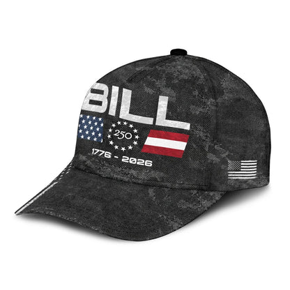 BILL 13K1-C13PF 250th Anniversary Patriotic Baseball Cap 1776–2026