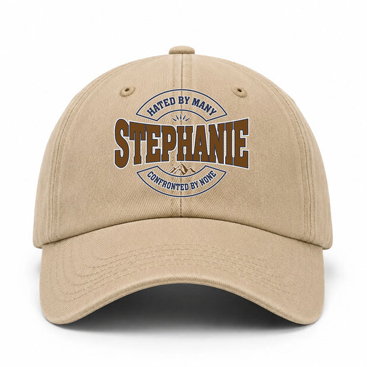 Hated By Many Confronted By None Washed Cap STEPHANIE 13K1 C36PF