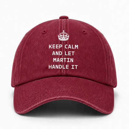Have No Fear Your Name Is Here Halloween Washed Cap MARTIN 13K1 C108PF