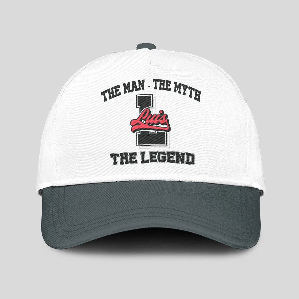 The Man The Myth The Legend Custom Initial Letter And Name Cap LUIS 13K1 C38PF