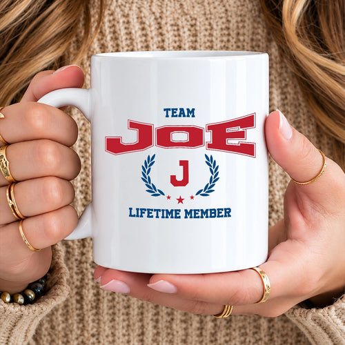 Team Your Name Lifetime Member Sporty Mug JOE 13K1 MG09