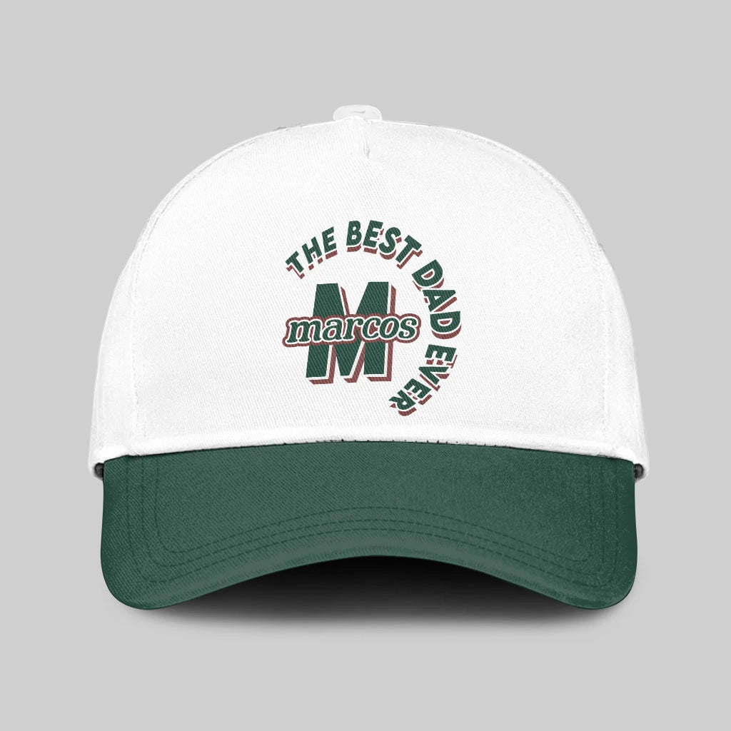 The Best Dad Ever Custom Name Cap MARCOS 13K1 C35PF