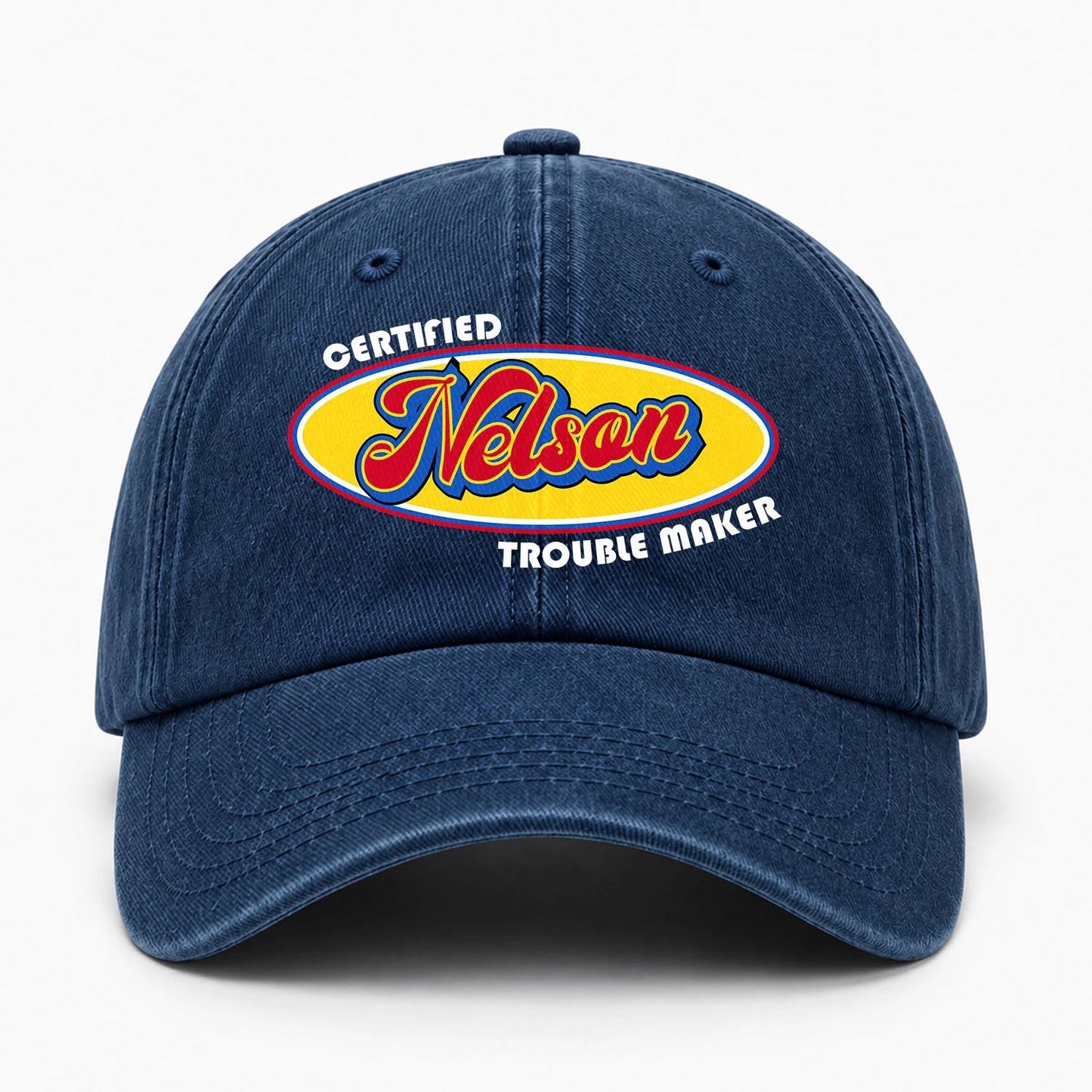Certified Your Name Trouble Maker Washed Cap NELSON 13K1 C73PF