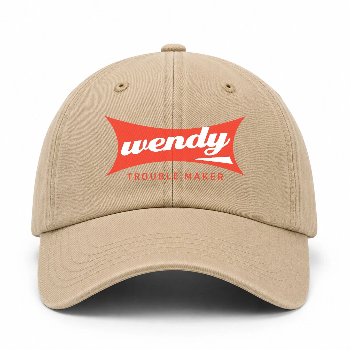Trouble Maker Red Logo Washed Cap WENDY 13K1 C78PF