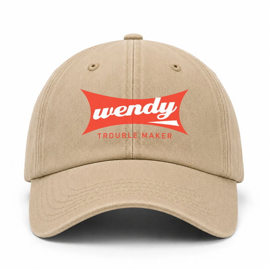 Trouble Maker Red Logo Washed Cap WENDY 13K1 C78PF