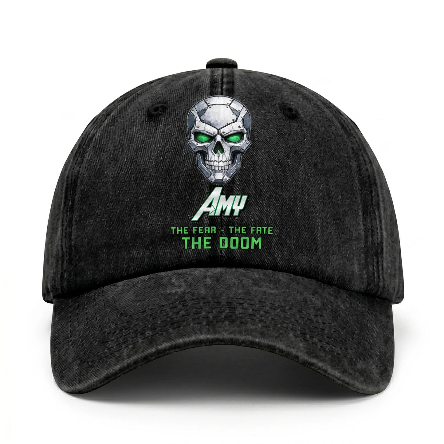 The Fear The Fate The Doom Skull Washed Cap AMY 13K1 C99PF