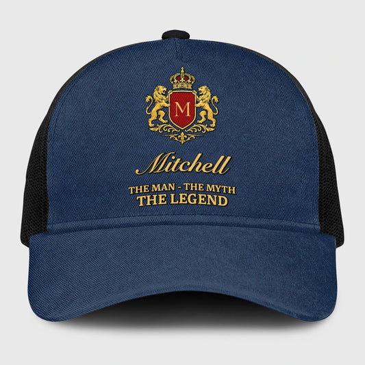 The Man The Myth The Legend Royal Blue Mesh Cap MITCHELL 13K1 C187PF