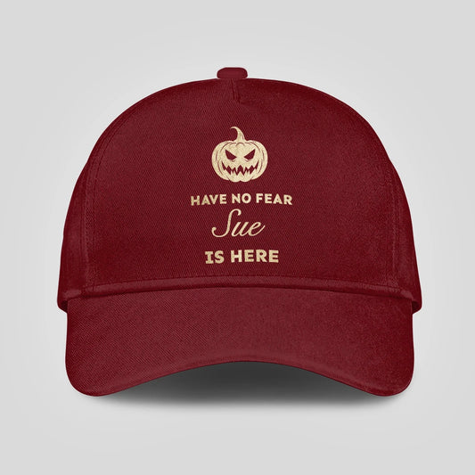 Have No Fear Your Name Is Here Halloween Pumpkin Burgundy SUE 13K1 C163PF
