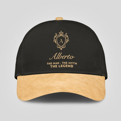 The Man The Myth The Legend Black And Champagne Gold Cap ALBERTO 13K1 C94PF