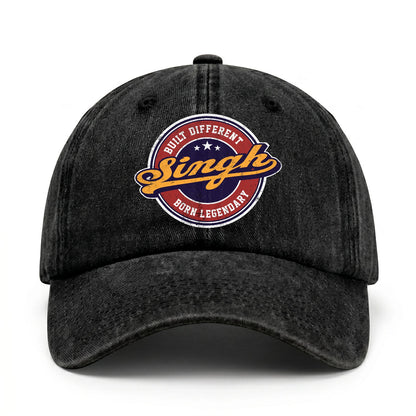 Built Different Born Legendary Logo Washed Cap SINGH 13K1 C65PF