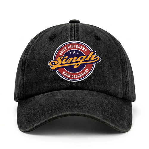 Built Different Born Legendary Logo Washed Cap SINGH 13K1 C65PF