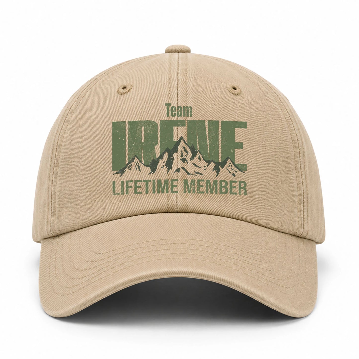 Team Your Name Lifetime Member Mountain Cap IRENE 13K1 C58PF