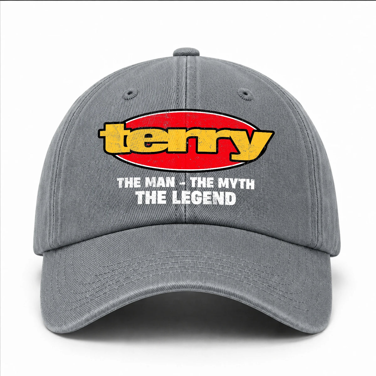The Man The Myth The Legend Vintage Logo Washed Cap TERRY 13K1 C162PF