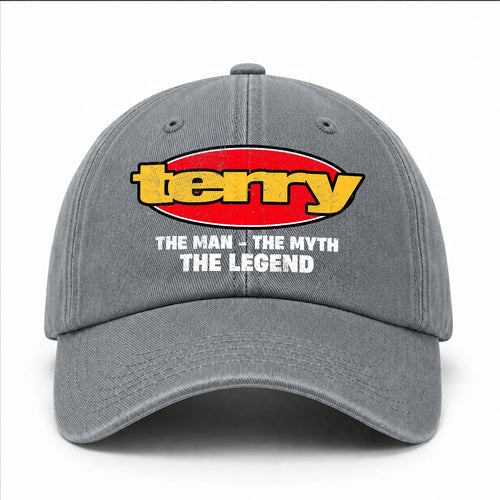 The Man The Myth The Legend Vintage Logo Washed Cap TERRY 13K1 C162PF