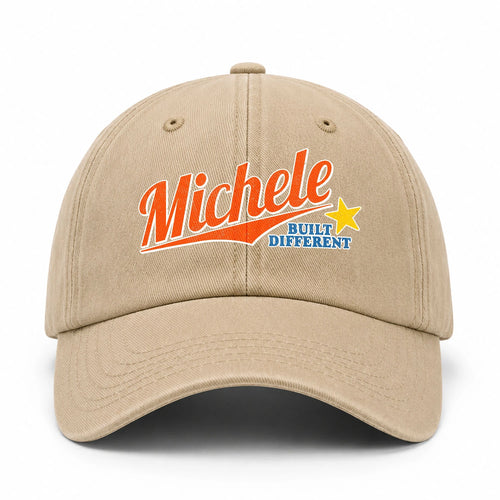Your Name Built Different Logo Washed Cap MICHELE 13K1 C56PF