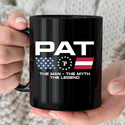 The Man The Myth The Legend Us Flag Mug PAT 13K1 MG23