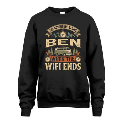 BEN 13K1-547 The Adventure Begins Name When The Wifi Ends
