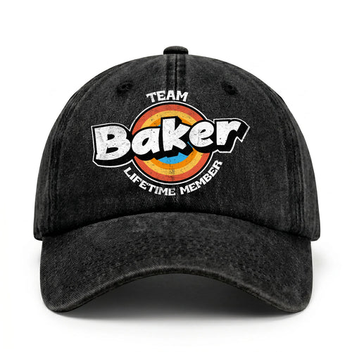 Team Your Name Lifetime Member Logo Cap BAKER 13K1 C66PF