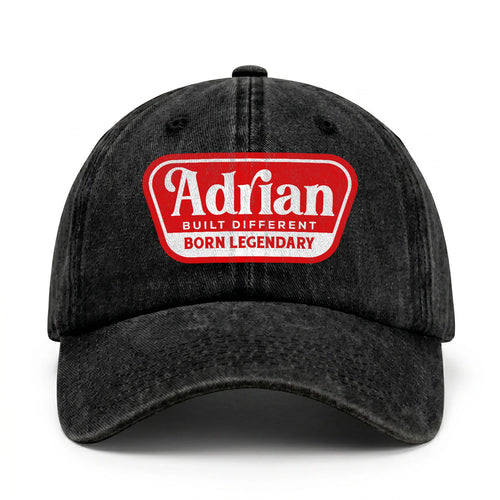 Built Different Born Legendary Red Logo Washed Cap ADRIAN 13K1 C63PF