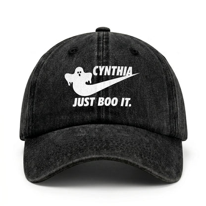Just Boo It Halloween Washed Cap CYNTHIA 13K1 C83PF