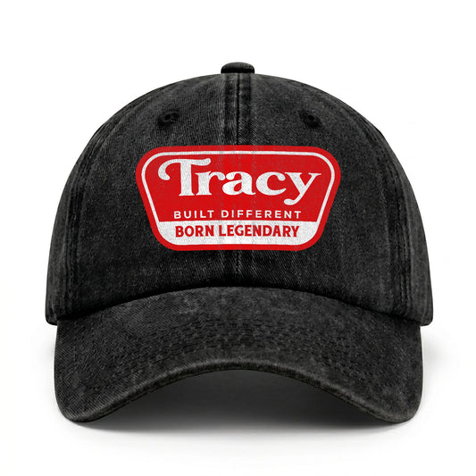 Built Different Born Legendary Red Logo Washed Cap TRACY 13K1 C63PF