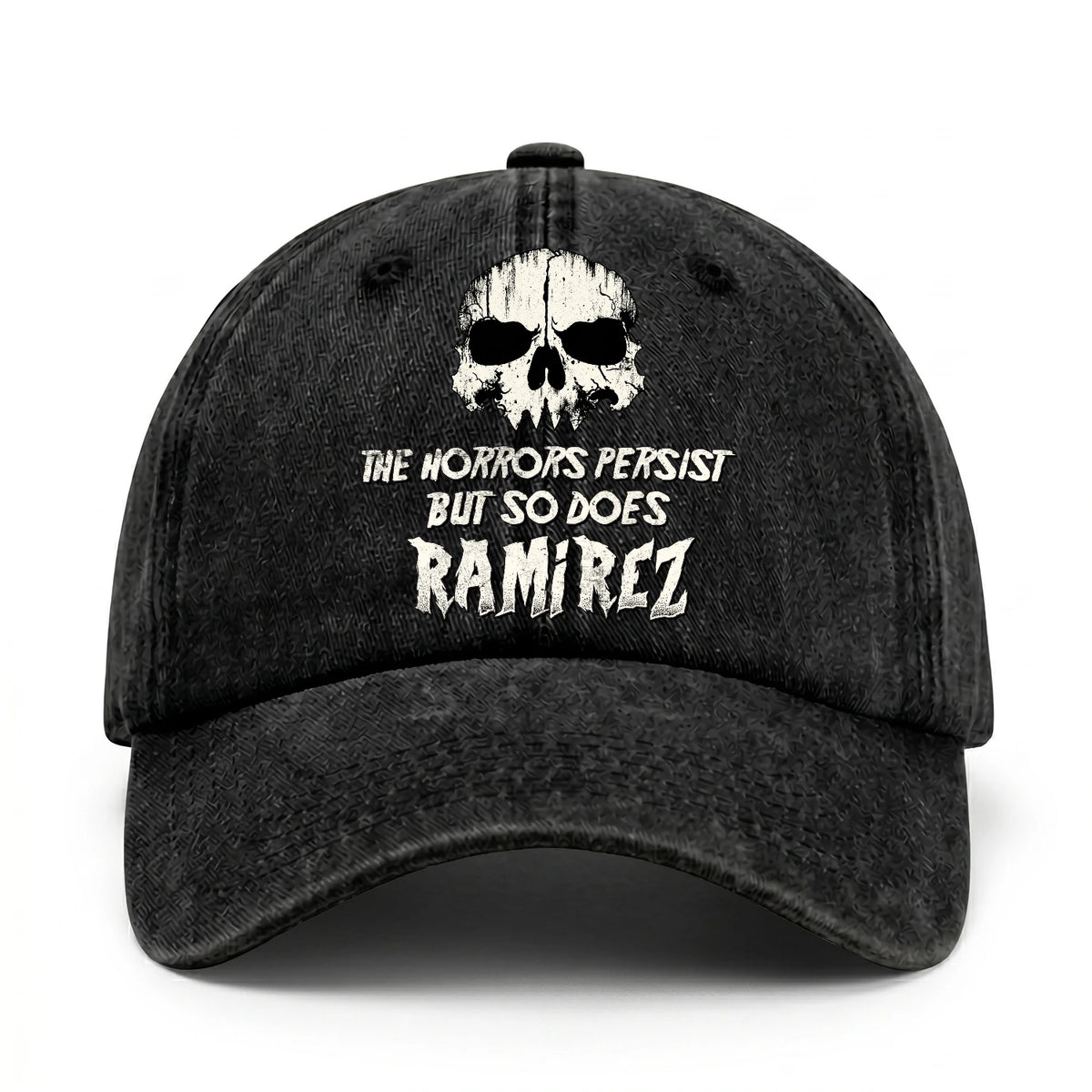 The Horrors Persist But So Does Your Name Cool Skull Washed Cap RAMIREZ 13K1 C134PF