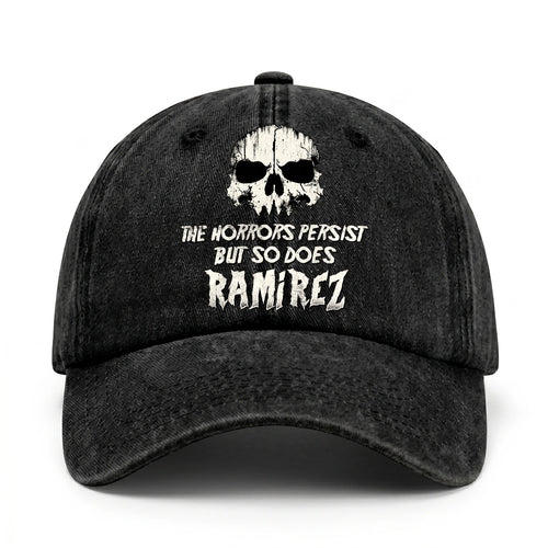 The Horrors Persist But So Does Your Name Cool Skull Washed Cap RAMIREZ 13K1 C134PF