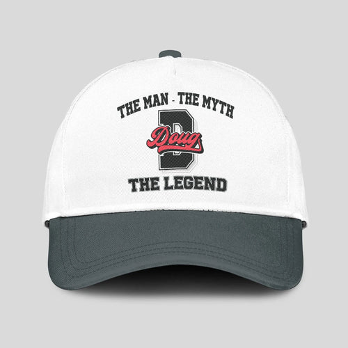 The Man The Myth The Legend Custom Initial Letter And Name Cap DOUG 13K1 C38PF