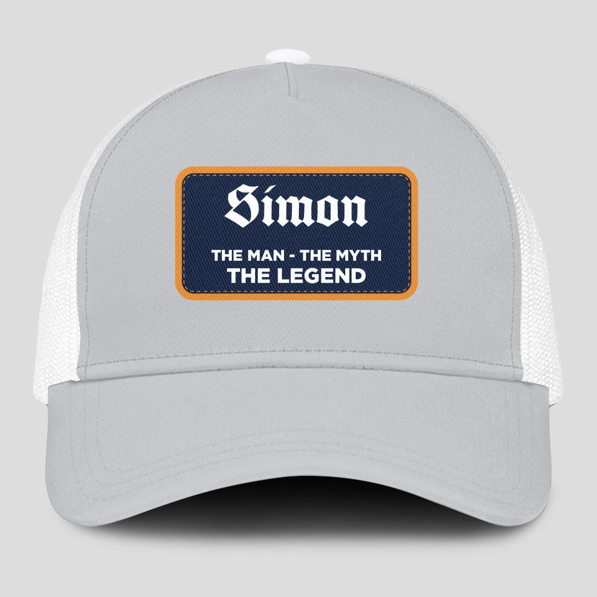 The Man The Myth The Legend Gray Mesh Cap SIMON 13K1 C204PF